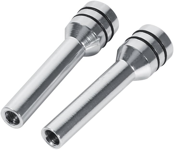 woobles for car door lock knobs 2pcs Car Door Lock Knobs Universal Aluminum Interior Door Lock Knob Pins Cover for Car SUV Truck Automobile Silver - Image 2