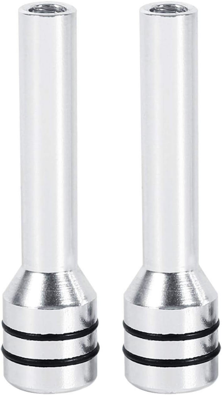 woobles for car door lock knobs 2pcs Car Door Lock Knobs Universal Aluminum Interior Door Lock Knob Pins Cover for Car SUV Truck Automobile Silver - Image 1