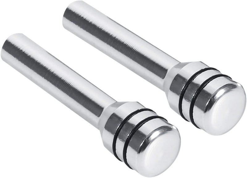 woobles for car door lock knobs 2pcs Car Door Lock Knobs Universal Aluminum Interior Door Lock Knob Pins Cover for Car SUV Truck Automobile Silver - Image 4