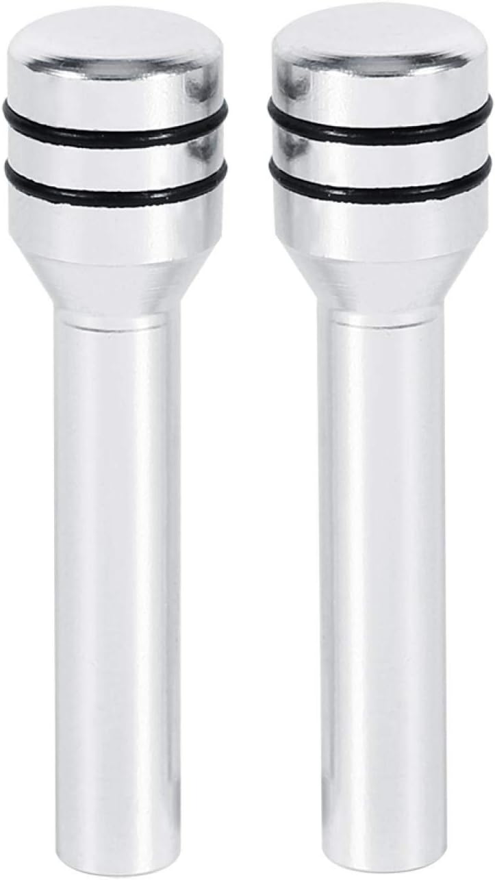 woobles for car door lock knobs 2pcs Car Door Lock Knobs Universal Aluminum Interior Door Lock Knob Pins Cover for Car SUV Truck Automobile Silver - Image 5