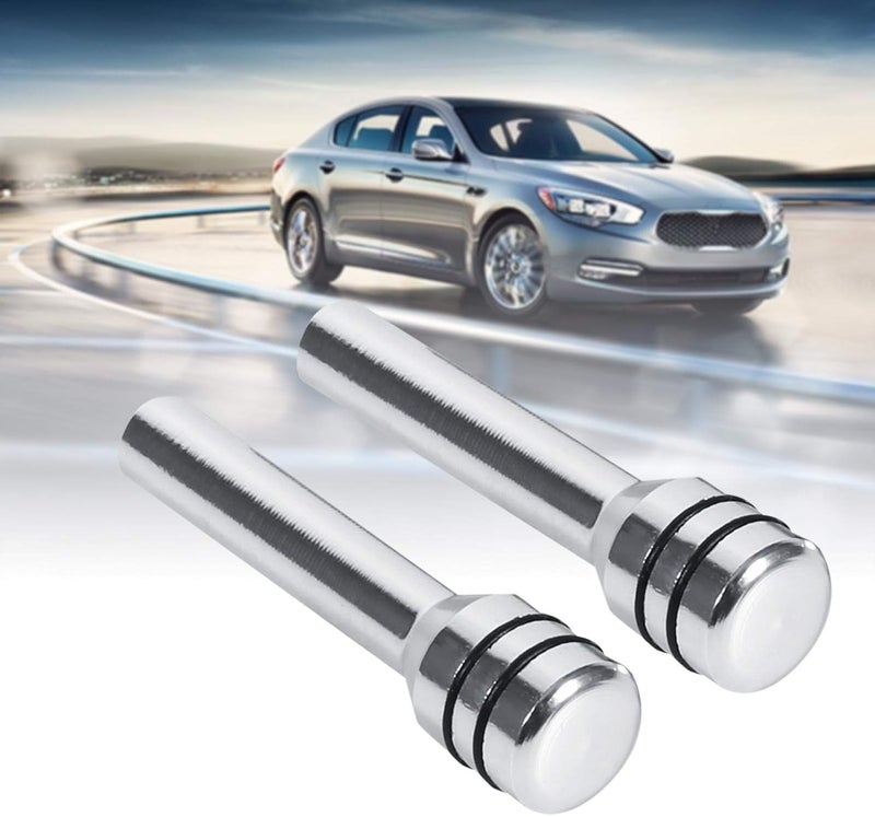 woobles for car door lock knobs 2pcs Car Door Lock Knobs Universal Aluminum Interior Door Lock Knob Pins Cover for Car SUV Truck Automobile Silver - Image 3