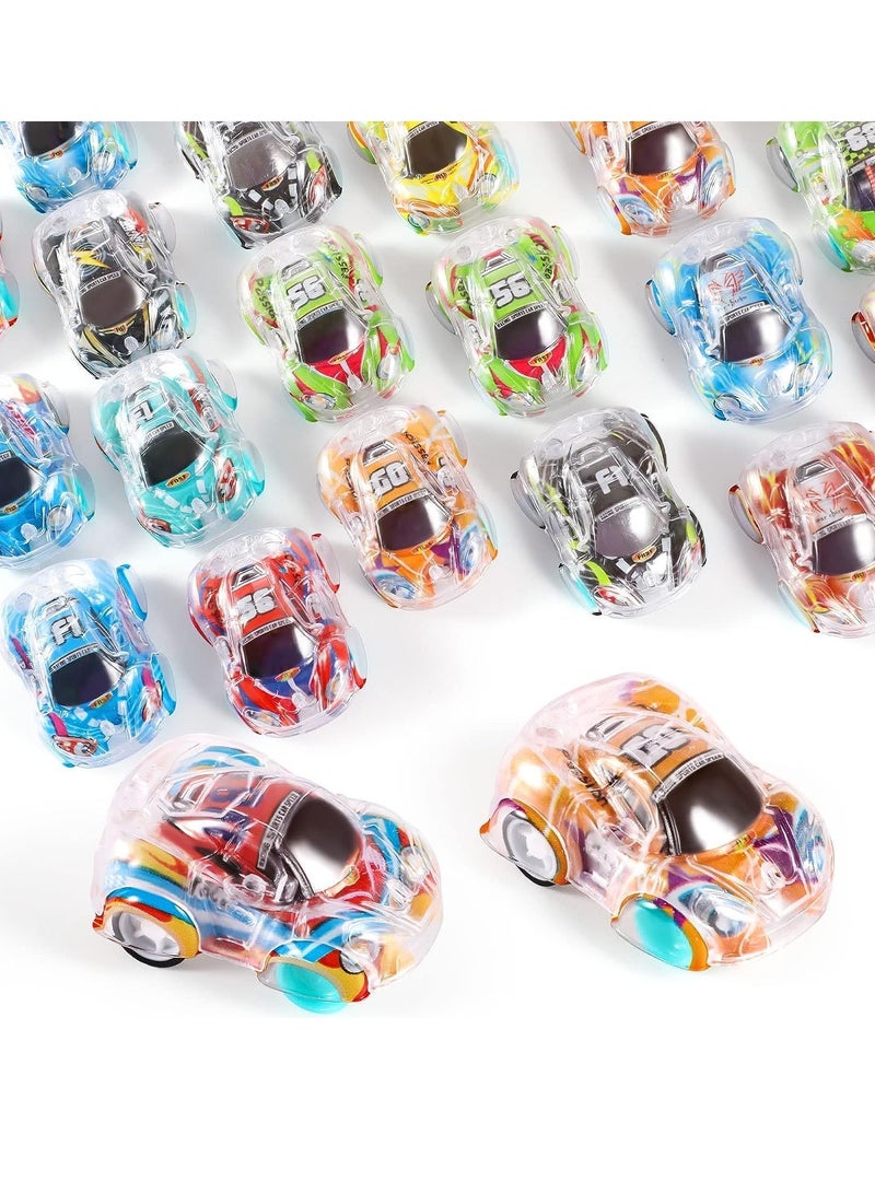 SOLARAE Pull Back Cars 28 Pcs Mini Toy Cars Party Bag Fillers for Kids Racing Car Party Favours Toys Kids Christmas Stocking Fillers for 1 2 3 5 Year Old Boys Girls Toddlers - Image 1