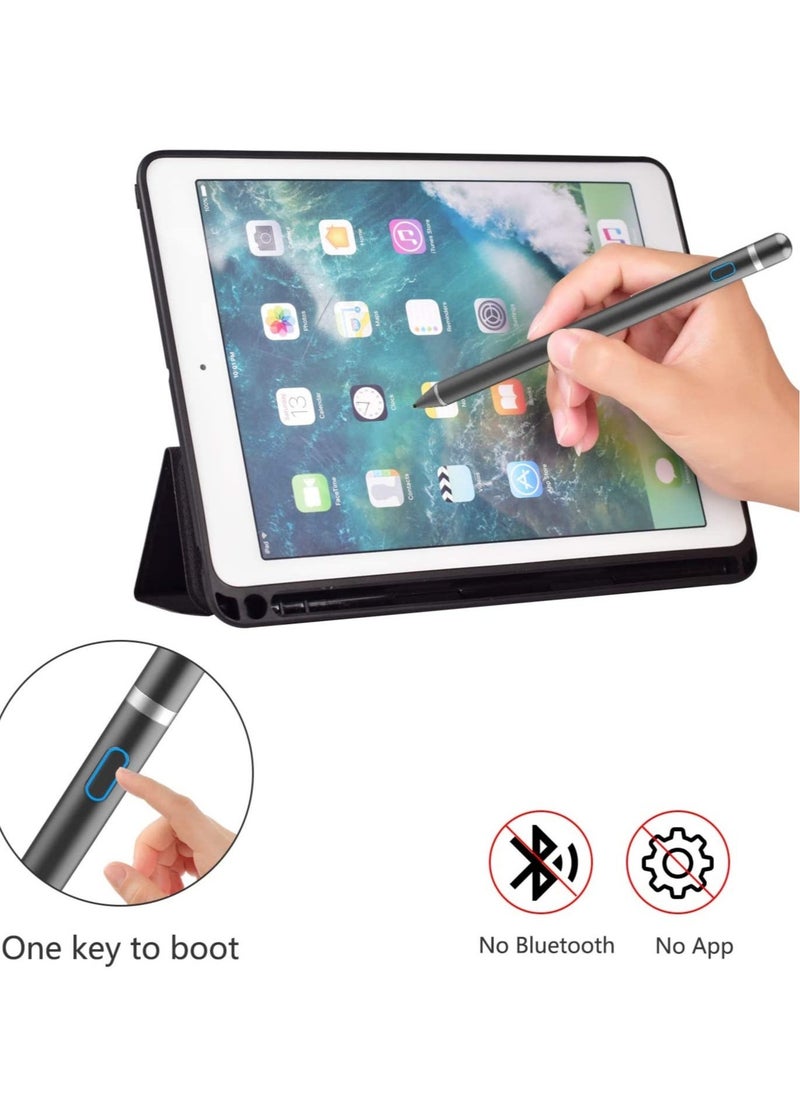 BGM Stylus Pen Digital Pencil Fine Point Active Pen for Touch Screens, Compatible with iPhone iPad and Other Tablets (Black)  - Image 3