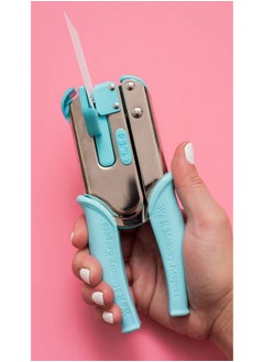 We R Memory Keepers Crop A Dile Disc Power Punch Blue Comfort Handle Scrapbooking Tool Compatible For Most Tin Metal Craft Paper Leather Fabric  - Image 3