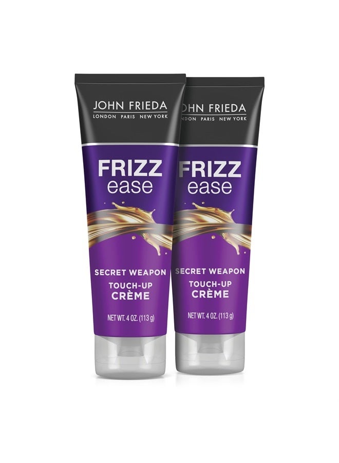 John Frieda Anti Frizz, Frizz Ease Secret Weapon Touch Up Hair Cream, Anti-Frizz Styling Cream, Helps to Calm and Smooth Frizz-prone Hair, 4 oz (Pack of 2)  - Image 1