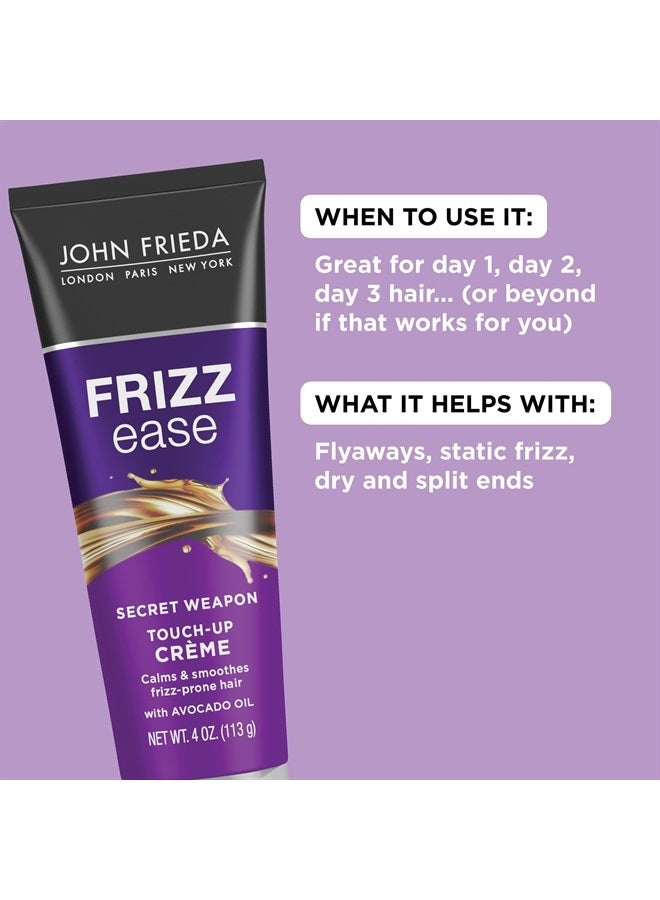 John Frieda Anti Frizz, Frizz Ease Secret Weapon Touch Up Hair Cream, Anti-Frizz Styling Cream, Helps to Calm and Smooth Frizz-prone Hair, 4 oz (Pack of 2)  - Image 2
