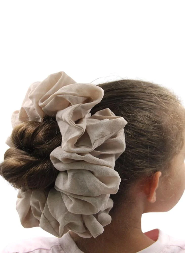 دىدانيالا D'Daniela - Elastic Volumizing Hijab Scrunchie Tie Bun - Taupe