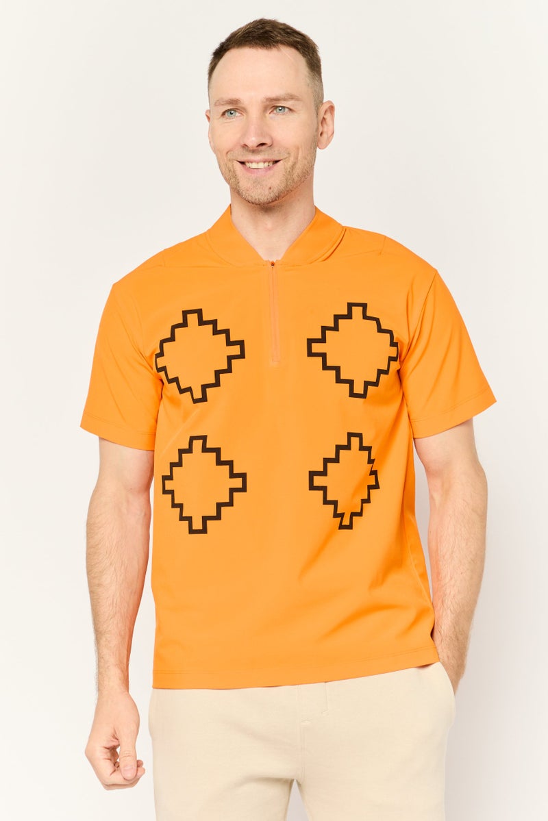 PUMA Puma x Pronounce Men Sportswear Fit Short Sleeves Outdoor T-Shirt, Orange - Image 1