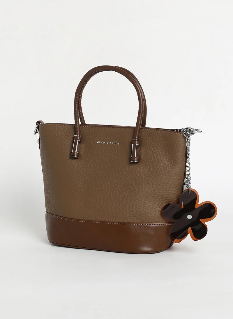 صوص هاوت Women's The Basket Hand Bag - Chocolate Brown