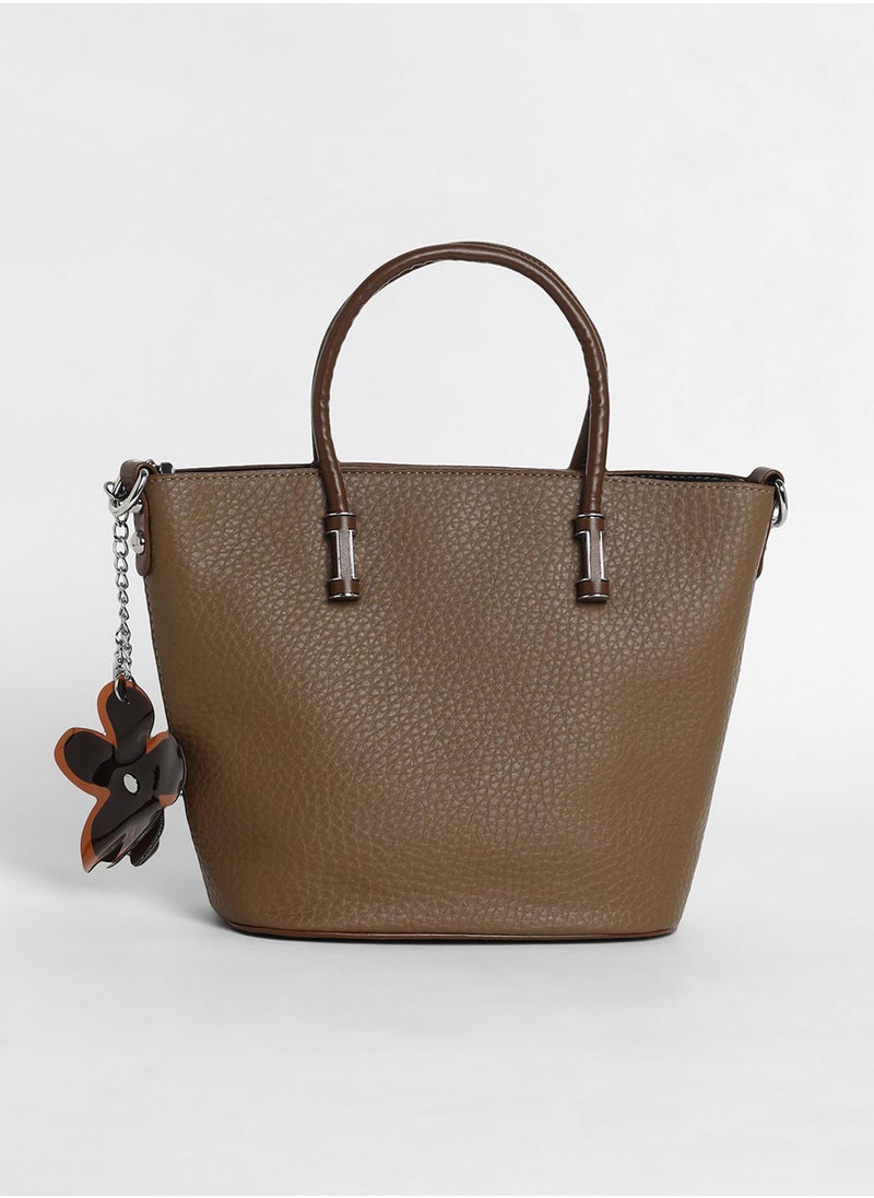 Haute Sauce - Women's The Basket Hand Bag - Chocolate Brown - Image 1