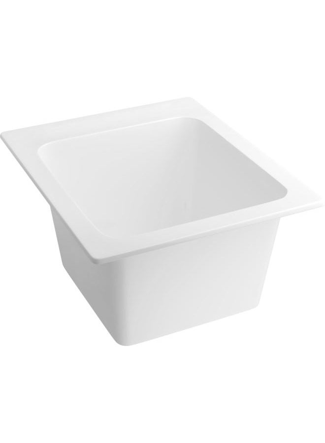 PROFLO PFLT1720D 20" Drop In Single Basin SMC Laundry Sink - White - Image 1