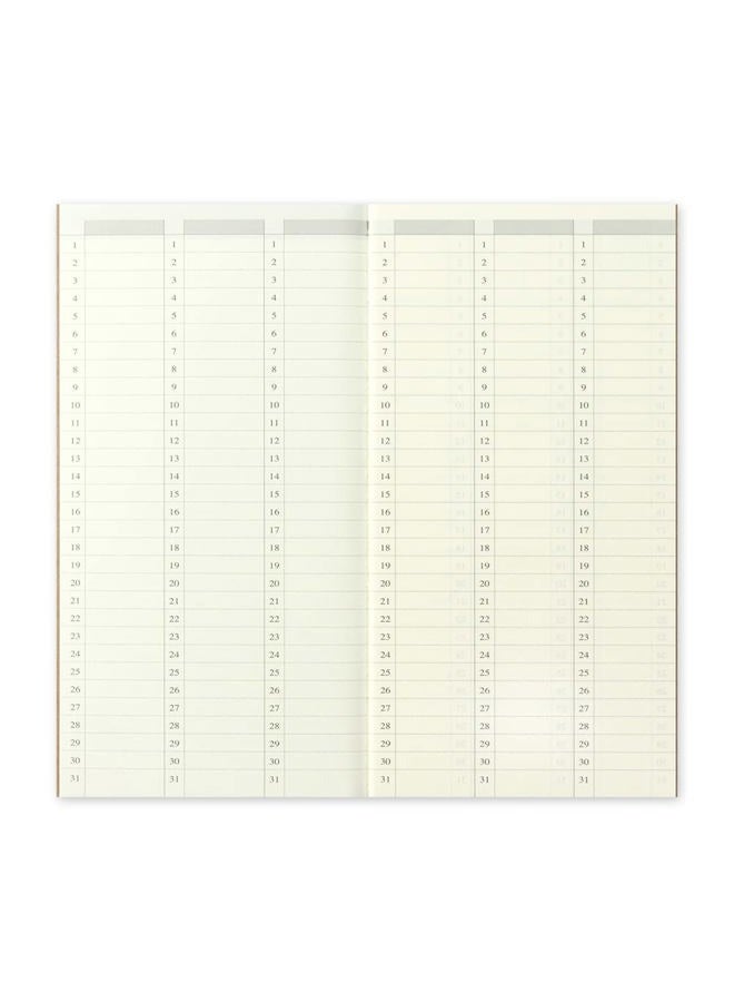 Designphil TRAVELER'S Designphil Notebook Refill 018 Free Diary [Weekly Vertical] 14379006 (Japan Import) - Image 5
