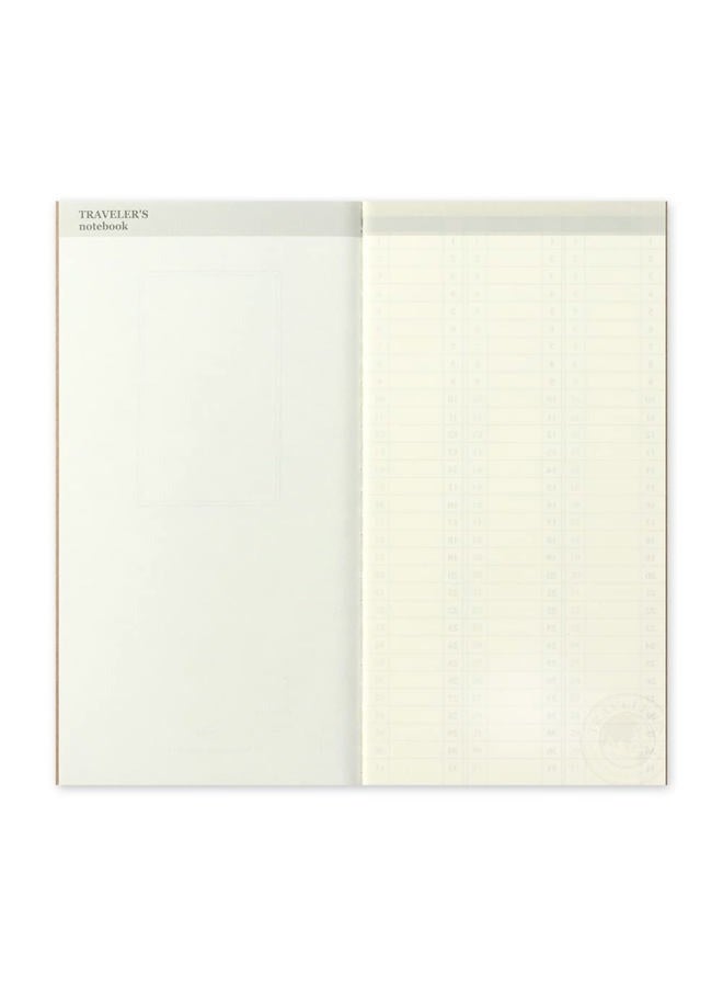 Designphil TRAVELER'S Designphil Notebook Refill 018 Free Diary [Weekly Vertical] 14379006 (Japan Import) - Image 4
