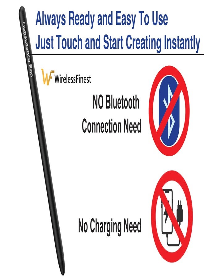 WirelessFinest AMZ Fire Tablet Pen for AMZ Fire HD 10 Stylus Pen, Fire Max 11 Pen, Fire HD 8 Pen, Fire 7 Pen, Fire Kids Pen Tablets Touch Screen Stylus Pen + Extra Nib - Image 2