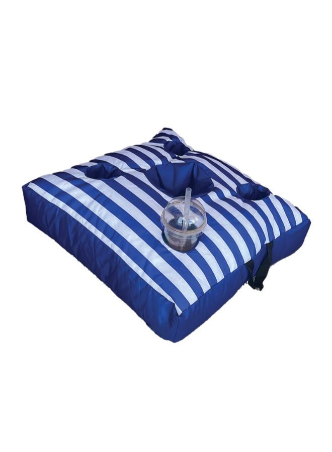 WAVY Floating Cup Holders Tray - Blue & White - Image 2