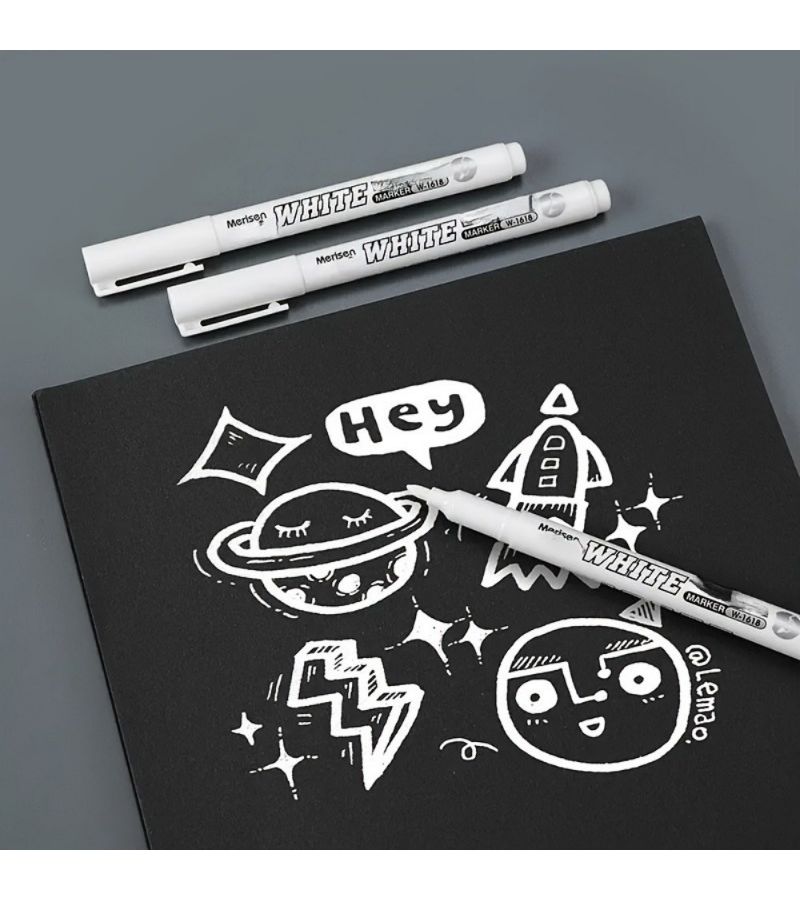 3pcs High Quality White Multi Purpose Markers For Mural Glass Wood Painting Leather Office Bookkeeping - Image 2