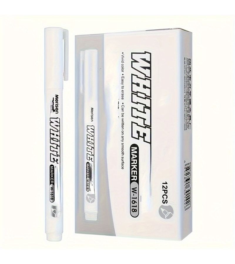 3pcs High Quality White Multi Purpose Markers For Mural Glass Wood Painting Leather Office Bookkeeping - Image 5