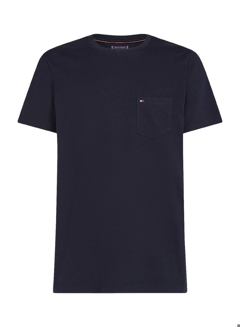TOMMY HILFIGER Patch Pocket Crew Neck T-Shirt - Image 5