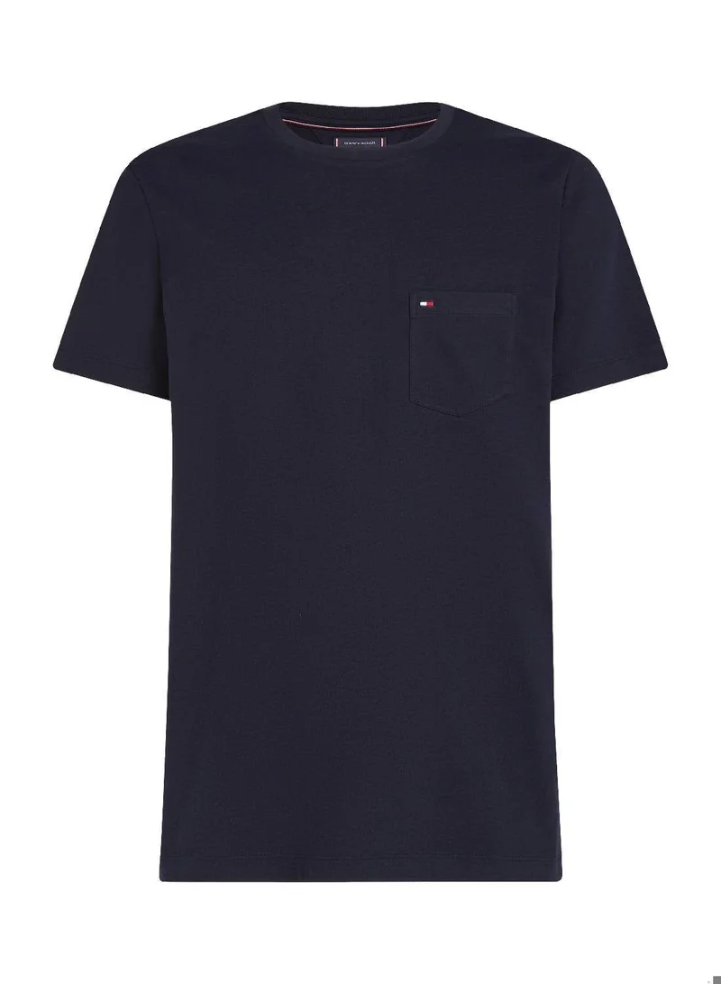 Tommy Hilfiger Desert Sky Patch Pocket Crew Neck T-Shirt for Men | Best Price UAE