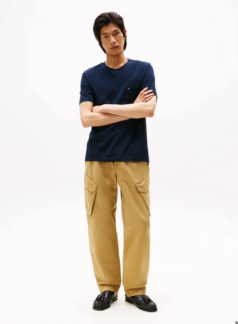 Tommy Hilfiger Desert Sky Patch Pocket Crew Neck T-Shirt for Men | Best Price UAE