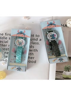 STITCH Stitch Children's Cartoon Waterproof Student Watch Black  - Image 3