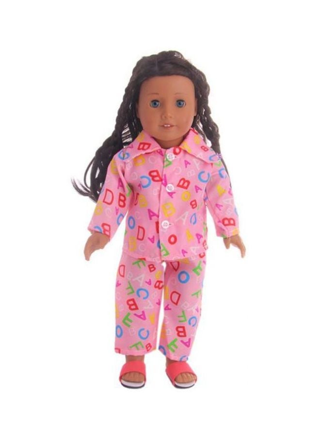 NIBEMINENT Alphabet printed American Girl Doll Pajamas - Image 1