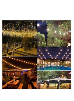 Generic String Light Hanging Kit 200FT Outdoor Light Hanging Kit Globe String Lights Suspension Kit Vinyl Coated 304 Stainless Steel Cable Outdoor Light Guide Wire Outdoor Light Hanging Kit  - Image 2