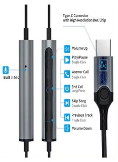 Letv In-Ear Noise Cancelling Headphones With Microphone For IPhone 15 Pro Max Samsung S24 Ultra A53 A54 S23 FE S22 S21 - Black  - Image 4