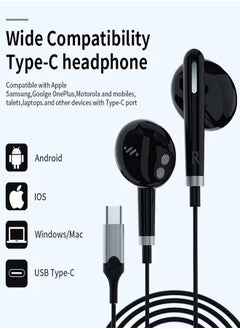 Letv In-Ear Noise Cancelling Headphones With Microphone For IPhone 15 Pro Max Samsung S24 Ultra A53 A54 S23 FE S22 S21 - Black  - Image 5