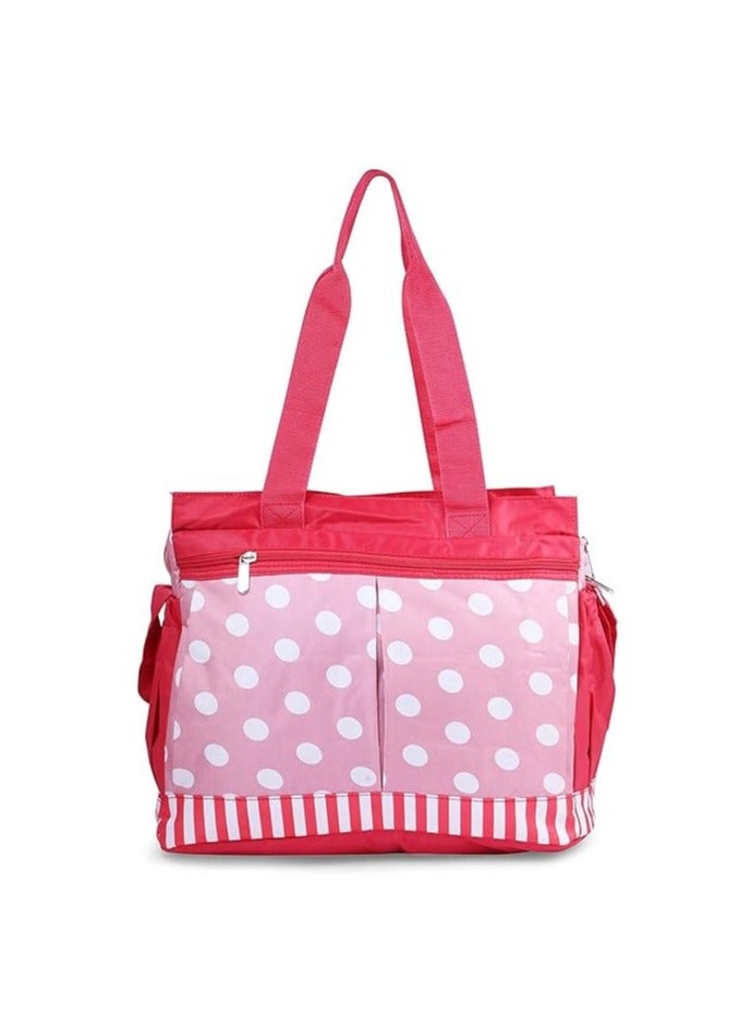 3-Piece Baby Diaper Bag Set with Changing Mat – Stylish & Practical Baby Bag for Travel & Everyday Use, Versatile Diaper Bag Set for New borns & Toddlers - Pink Colour  - Image 2