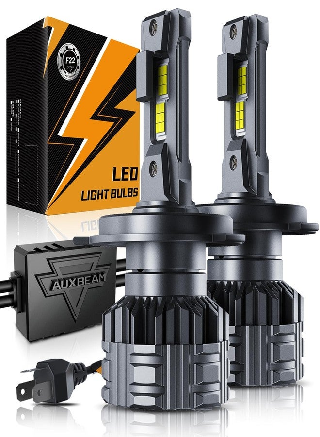 أوكسبيم مصباح ضباب Auxbeam H4 9003، سلسلة F22، بقوة 24000 لومن، مصباح رياضي H4 للاستخدام على الطرق الوعرة أو مصباح ضباب - عبوة من قطعتين - Image 1