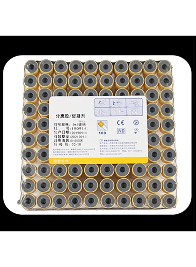 NOVAMED 100Pcs Vacuum Blood Collection Tubes 5ml – Glass Serum Tubes with Gel & Clot Activator - Image 5