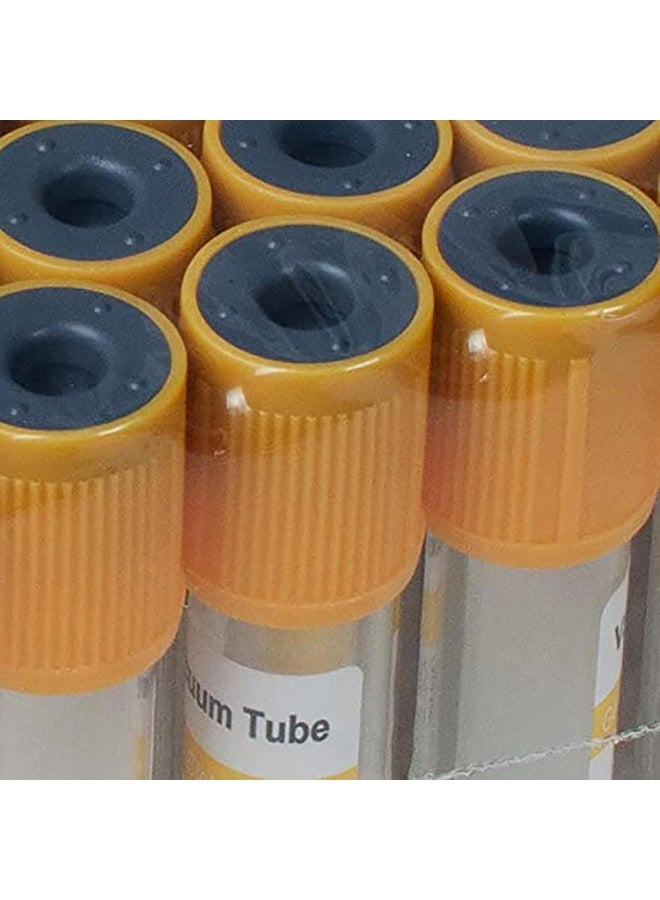 NOVAMED 100Pcs Vacuum Blood Collection Tubes 5ml – Glass Serum Tubes with Gel & Clot Activator - Image 3
