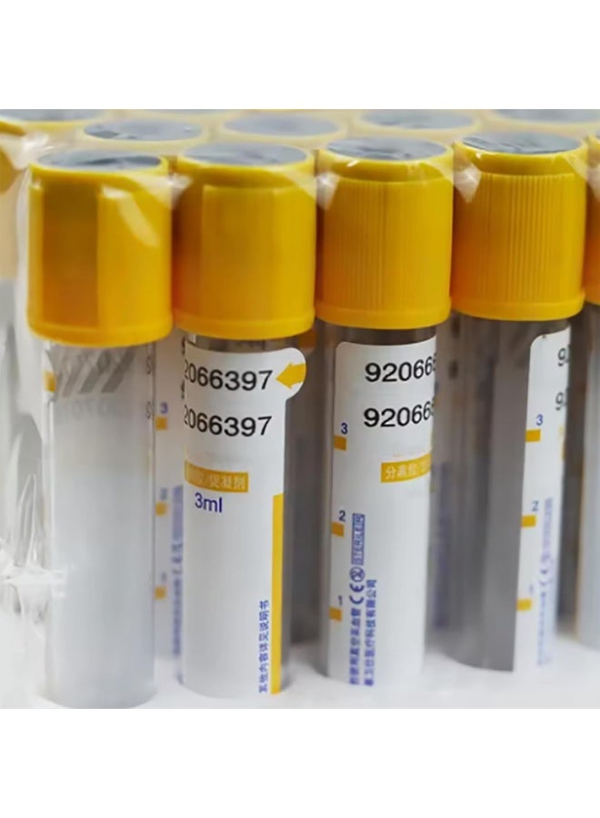 NOVAMED 100Pcs Vacuum Blood Collection Tubes 5ml – Glass Serum Tubes with Gel & Clot Activator - Image 4