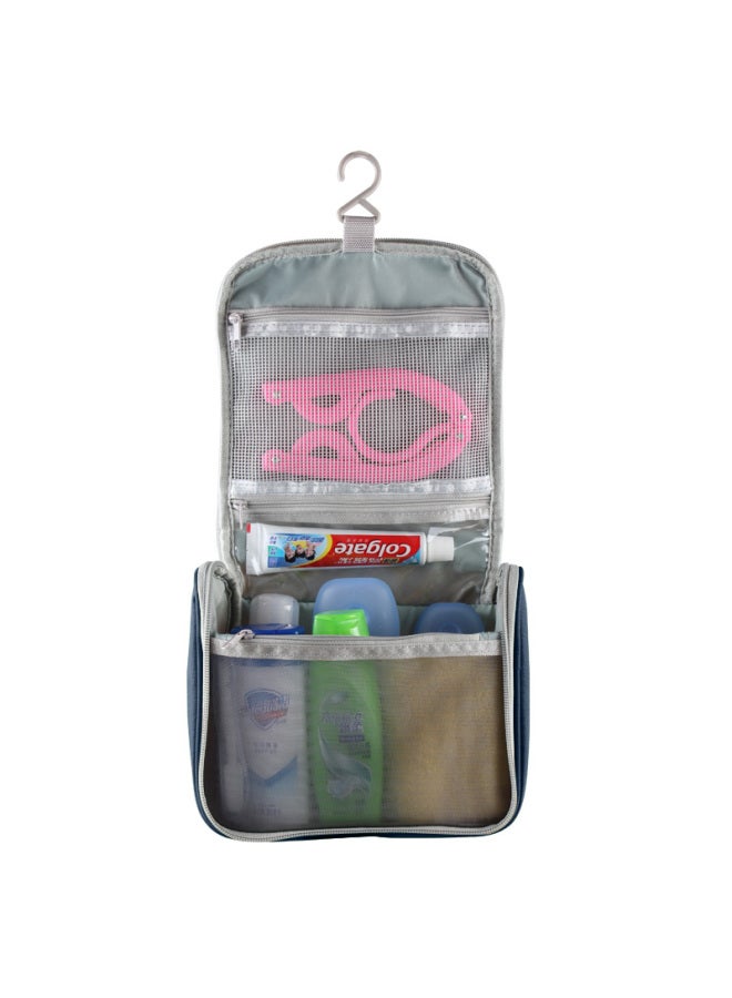 Wellhouse Wellhouse Toiletry Bag, Travel Makeup Organizer For Men And Women, Portable Cosmetic Bag For Business Trips, Deep Blue  - Image 4