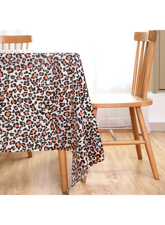 Disposable Tablecloth Printed Party Decorative Tablecloth PEVA Thickened Party Tablecloth Four Colors-Color:Milk Pattern-Specifications:137*274cm - Image 4