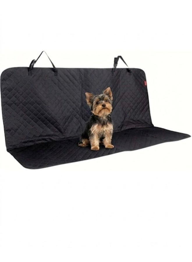 Waterproof Dog Car Seat Cover for Back Seat, Non-Slip & Universal Fit for SUV, Car, Truck with 4 Safety Belt Openings for Secure Travel - Image 1