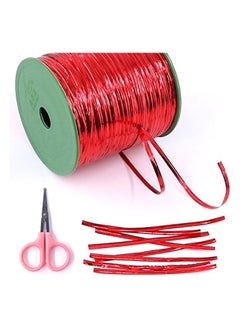 Glarks Glarks 350 Yard Red Metallic Twist Ties for Bread Candy Bag Parties Decorative Ties  - Image 1