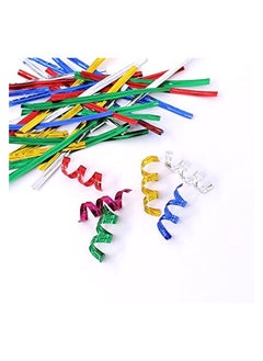 Glarks Glarks 350 Yard Red Metallic Twist Ties for Bread Candy Bag Parties Decorative Ties  - Image 5