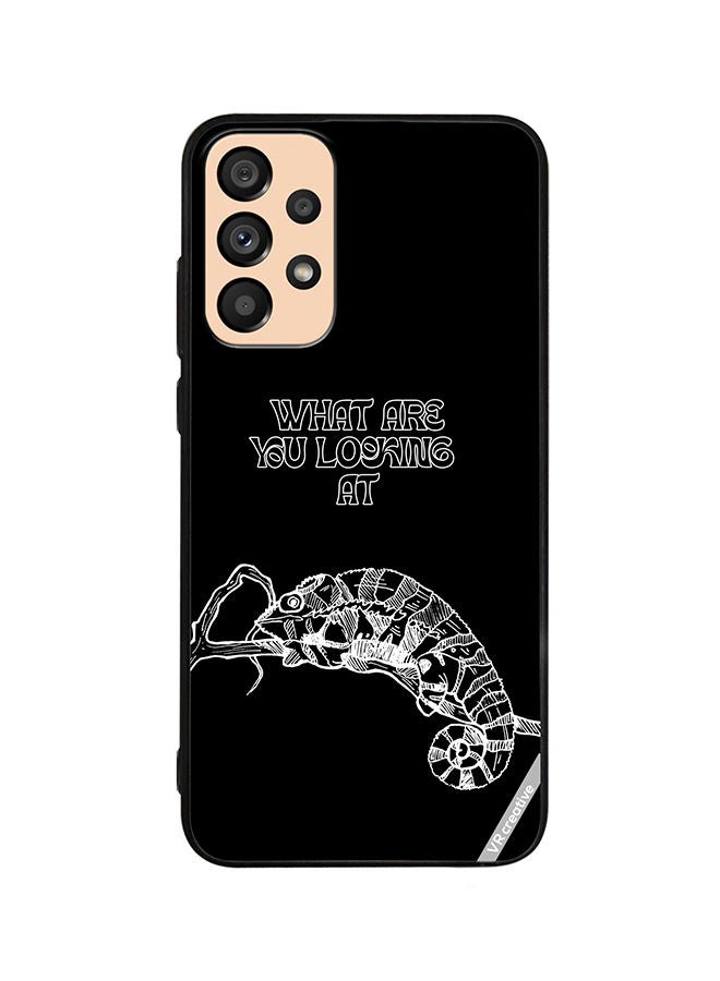 VR CREATIVE Protective Case Cover For Samsung Galaxy A23 Sleeping Chameleon Design Multicolour - Image 1