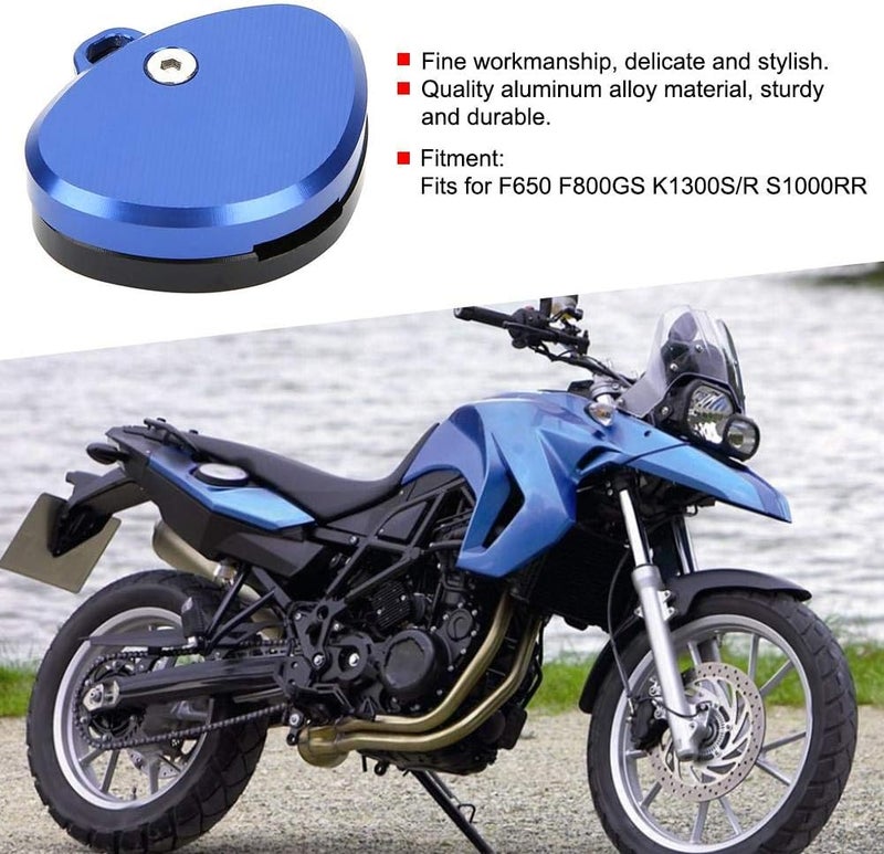 woobles Motorcycle Key Cover, Motorcycle Key Cover Case Key Protection Shell for F650 F800GS K1300S/R S1000RR(Blue) Blue - Image 2