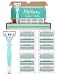 MoHern 1 Travel Razors for Women with 12 Blade Refills Green - Image 2