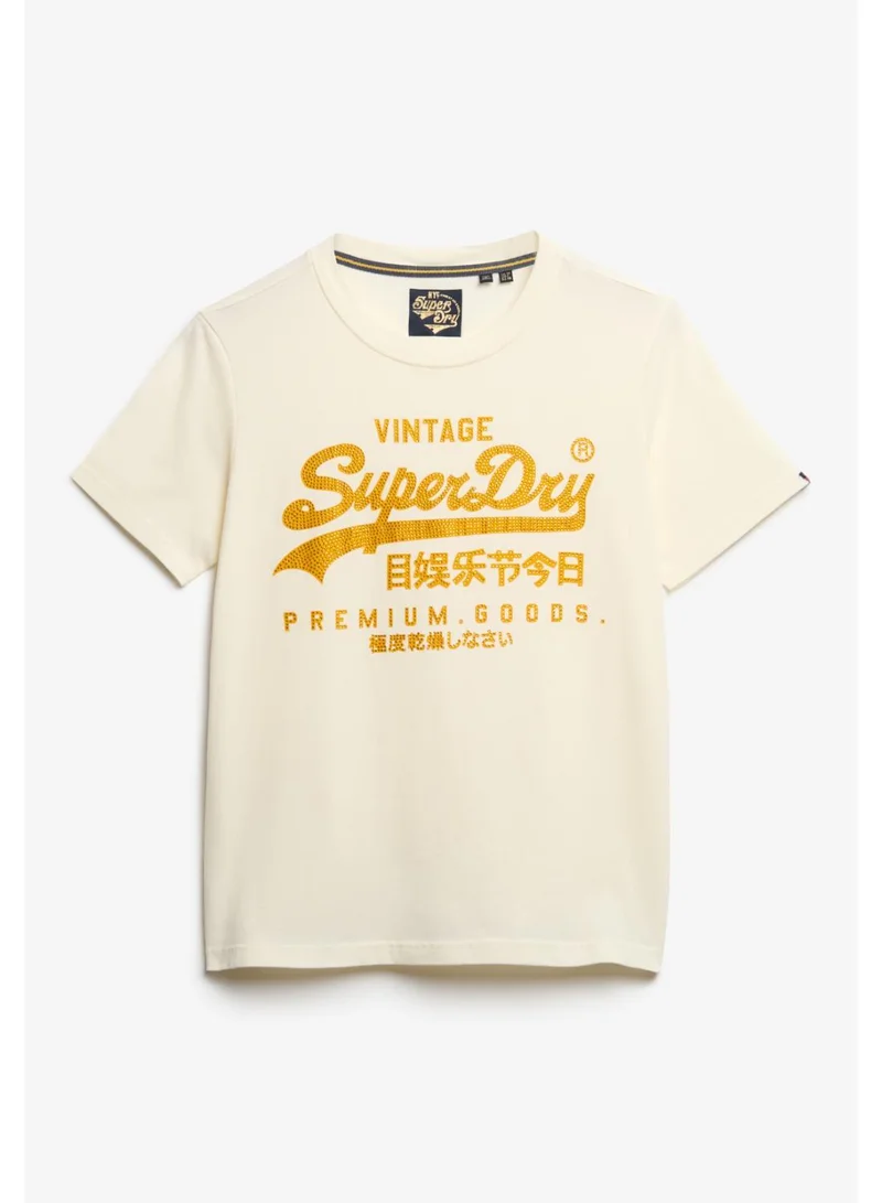 Superdry Embellished Vintage Logo Relaxed T-Shirt