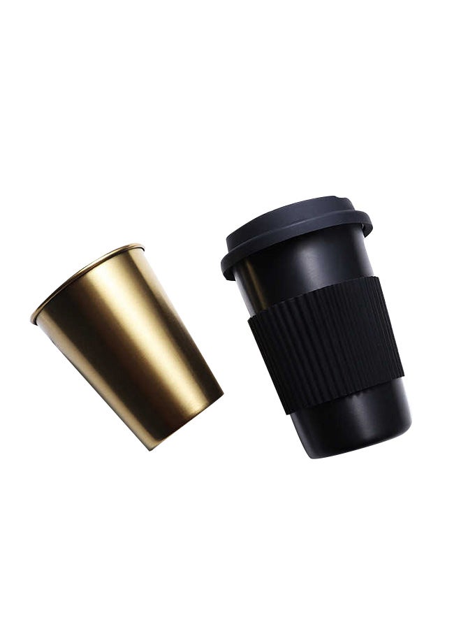 بيوينتي مج قهوة سوفي مزود بكوب أسود/ذهبي - Image 2