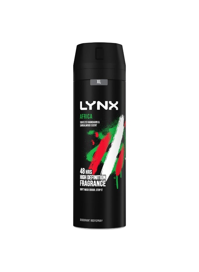 Lynx Aerosol Bodyspray Africa 200 ml - Image 1