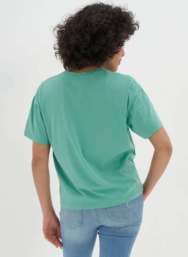 American Eagle Round Neck Graphic T-Shirt
