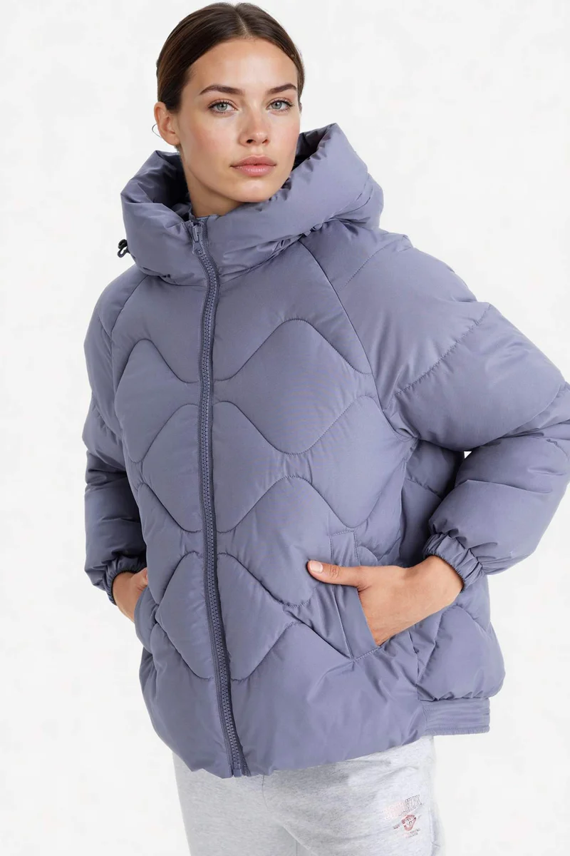 ديفاكتو Oversize Fit Puffer Jacket