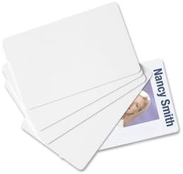 بطاقة تعريف باومغارتنز PVC CR80 212 x 337 معاد تدويرها 100 عبوة رمادي