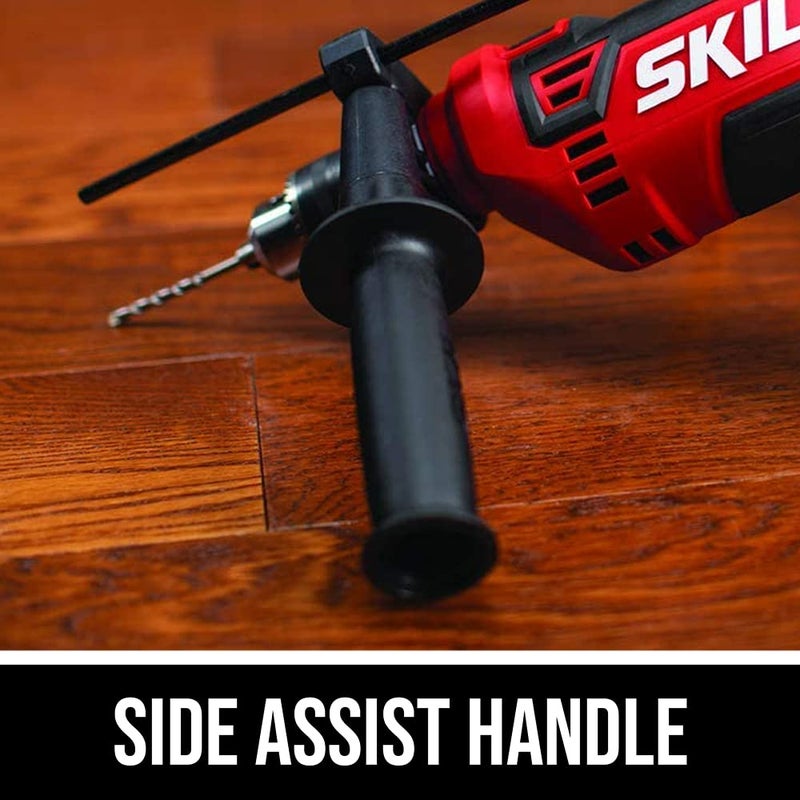 Skil 7.5 Amp 1/2-in Corded Hammer Drill with 100pcs Drill Bit Set With Variable Speed- HD182002 - Image 4