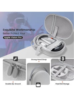 Generic Hard Carrying Case for Apple Vision Pro, Shockproof Travel Bag Compatible with Vision Pro VR Headset and Accessories  - Image 4